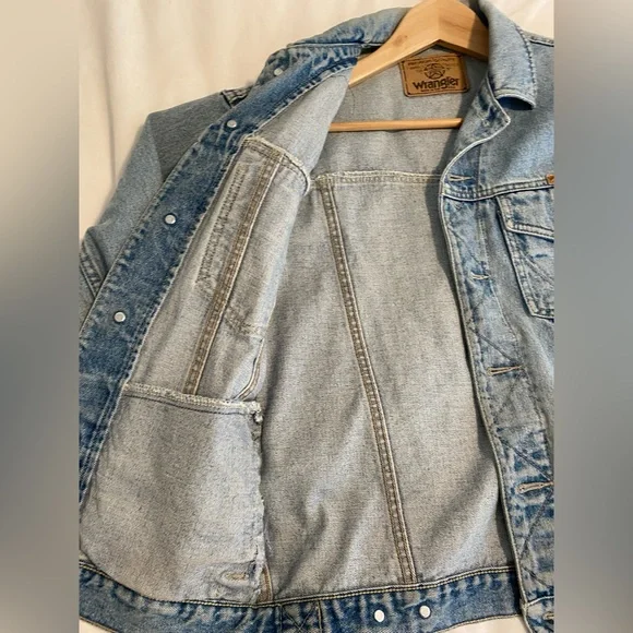 WRANGLER BRAND CLASSIC JEAN JACKET DENIM JACKET THICK FOR MEN
